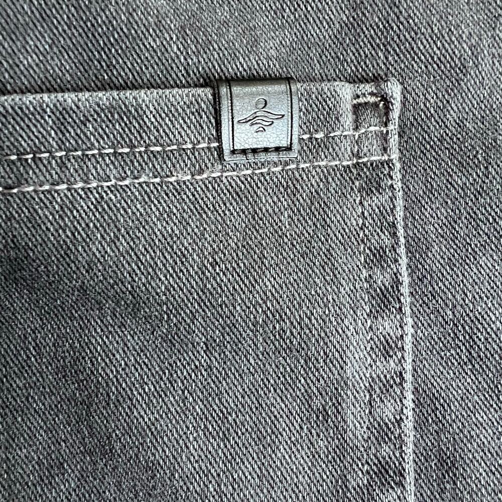 Halara Flex Denim Wide Leg Jeans Gray Distressed TikTok Viral Athleisure XL - Picture 13 of 13